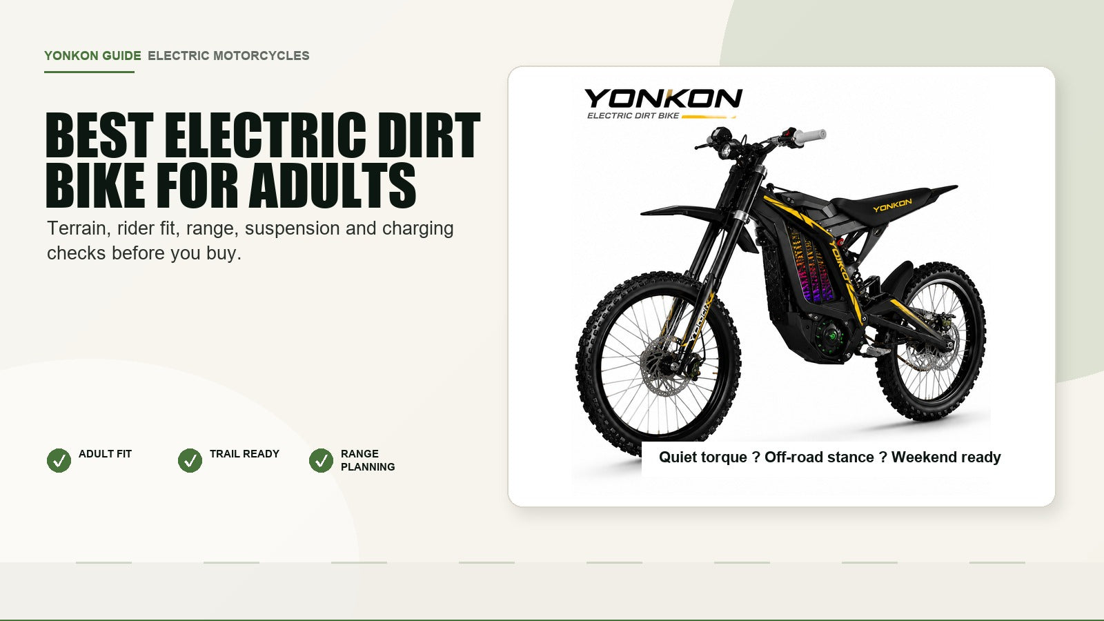 Best electric motorcycle guide for farm trails and large properties