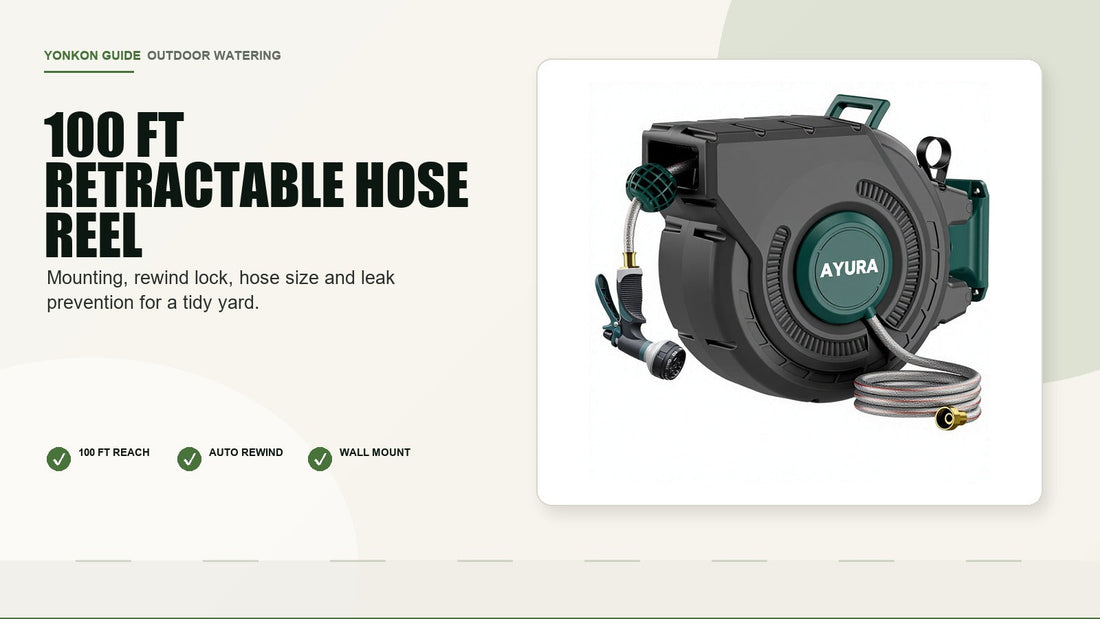 Best place to mount a retractable hose reel at home
