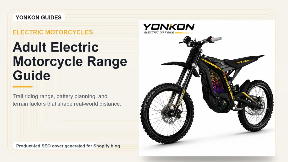 Adult Electric Motorcycle Range Guide for Trail and Weekend Riding