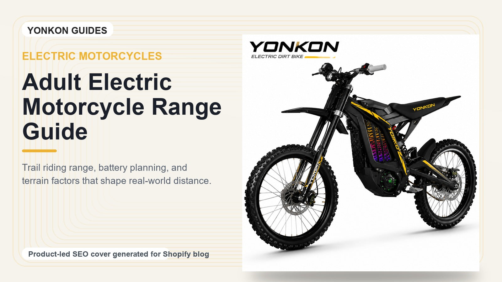 Adult Electric Motorcycle Range Guide for Trail and Weekend Riding