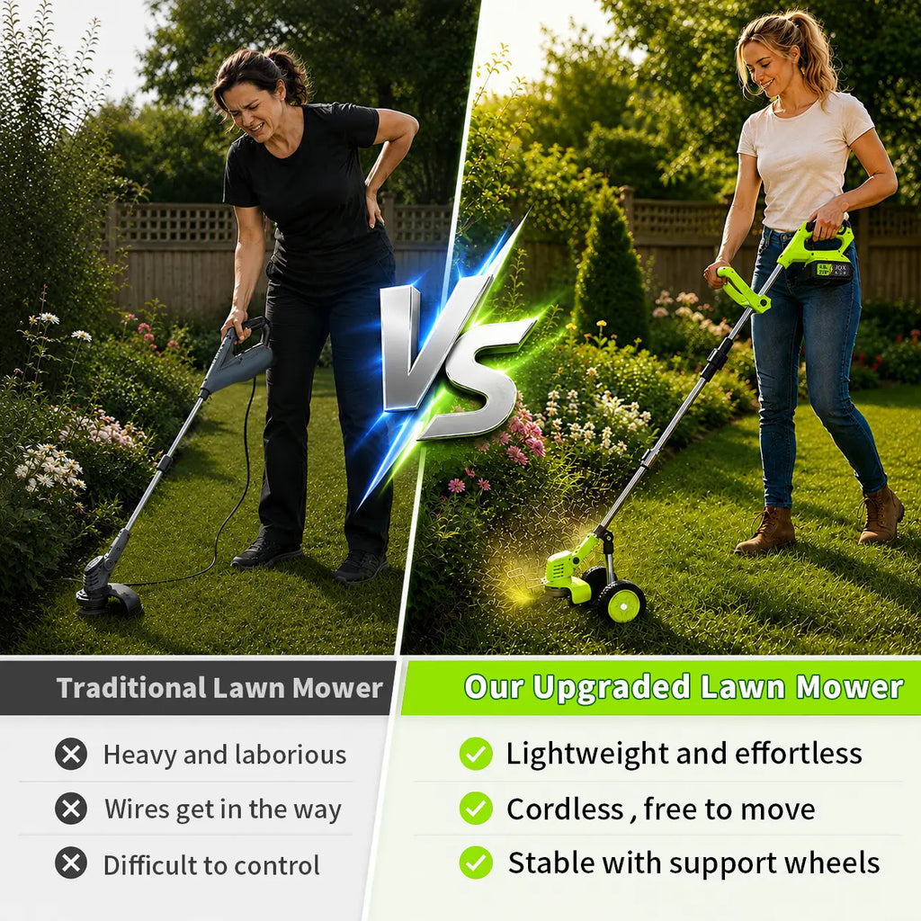 YONKON 21V 3-in-1 Cordless Weed Trimmer