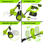 YONKON 21V 3-in-1 Cordless Weed Trimmer